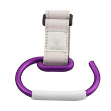Load image into Gallery viewer, Baby Stroller Hooks Kids Pushchair Pram Hanger Carabiner Shopping Bag Clip Rotatable Hook With Strap And Hook