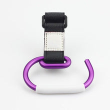 Load image into Gallery viewer, Baby Stroller Hooks Kids Pushchair Pram Hanger Carabiner Shopping Bag Clip Rotatable Hook With Strap And Hook