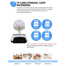 Load image into Gallery viewer, Baby Monitor Portable WiFi IP Camera 720P HD Wireless Smart Baby Camera Audio Video Record Surveillance Home Security Camera