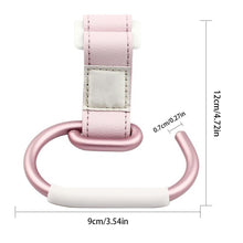 Load image into Gallery viewer, Baby Stroller Hooks Kids Pushchair Pram Hanger Carabiner Shopping Bag Clip Rotatable Hook With Strap And Hook