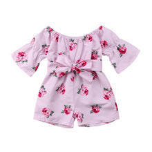 Load image into Gallery viewer, Girl Jumpsuits 6M-5Y US Kids Baby Girl Romper Floral Jumpsuit Sunsuit Summer Outfits Clothes