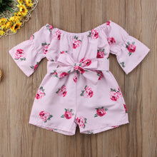Load image into Gallery viewer, Girl Jumpsuits 6M-5Y US Kids Baby Girl Romper Floral Jumpsuit Sunsuit Summer Outfits Clothes