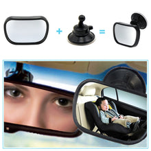 Load image into Gallery viewer, 2 in 1 Mini Safety Car Back Seat Baby View Mirror Adjustable Baby Rear Convex Mirror Car Baby Kids Monitor