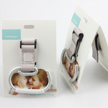 Load image into Gallery viewer, Baby Stroller Hooks Kids Pushchair Pram Hanger Carabiner Shopping Bag Clip Rotatable Hook With Strap And Hook