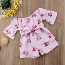 Load image into Gallery viewer, Girl Jumpsuits 6M-5Y US Kids Baby Girl Romper Floral Jumpsuit Sunsuit Summer Outfits Clothes