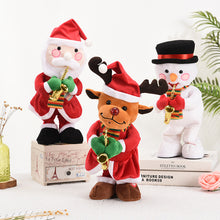 Load image into Gallery viewer, New Christmas Electric Toy Blowing Sax Christmas Old Elk Snowman Will Sing and Twist Toys