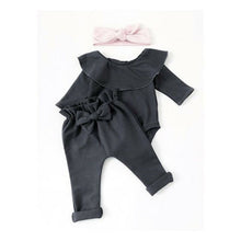 Load image into Gallery viewer, 2PCS Toddler Kids Baby Girls Ruffle Bodysuit Romper Tops Pants Winter Outfits Clothes