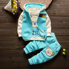 Load image into Gallery viewer, Fashion Baby Boys Clothes Autumn Winter Warm Baby Girl Clothes Kids Sport Suit Outfits Newborn Baby Clothes Infant Clothing Sets