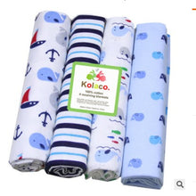 Load image into Gallery viewer, 4Pcs/Lot Baby Blankets Newborn Muslin Diapers 100% Cotton Baby Swaddle Blanket for Newborns Photography Kids Muslin Swaddle Wrap