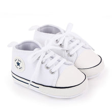 Load image into Gallery viewer, Baby Shoes Boy Girl Star Solid Sneaker Cotton Soft Anti-Slip Sole Newborn Infant First Walkers Toddler Casual Canvas Crib Shoes