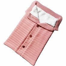 Load image into Gallery viewer, Baby Sleeping Bag Envelope Winter Kids Sleepsack Footmuff For Stroller Knitted Sleep Sack Newborn Swaddle Knit Wool Slaapzak