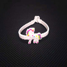 Load image into Gallery viewer, 10pcs Unicorn Party Decoration Rubber Bangle Bracelet Unicorn Birthday Party Decorations Kids Gifts Baby Shower Unicornio Party