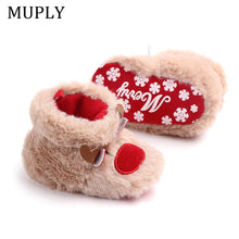 Load image into Gallery viewer, Winter Baby Girls Boys Keep Warm Shoes Muply Christmas Elk First Walkers Anti-slip Newborn Toddler Infant Girl Footwear Shoes