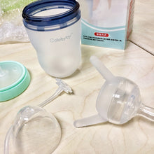 Load image into Gallery viewer, 250ml Baby Bottle Kids Cup Silicone Sippy Children Training Cute Baby Drinking Water Straw Feeding Bottle Hands-free bottle