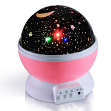 Load image into Gallery viewer, DC 5V Star Light Rotating Projector  Lamp for Kids Bedroom