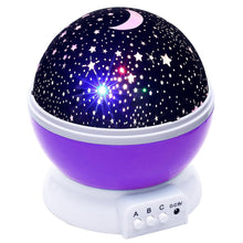 Load image into Gallery viewer, DC 5V Star Light Rotating Projector  Lamp for Kids Bedroom