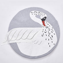 Load image into Gallery viewer, 90CM Kids Play Game Mats Round Carpet Rugs Mat Cotton Swan Crawling Blanket Floor Carpet Toys Room Decoration INS Baby Gifts