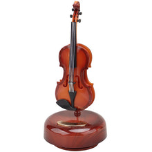 Load image into Gallery viewer, Rotating Music Box Guitar Violin Octave Box Birthday Gift Girls Holiday Gift Living Room Creative Ornaments
