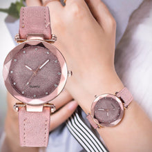 Load image into Gallery viewer, Korean Rhinestone Rose Gold Quartz Watch Mum’s Belt Watch #A