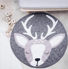 Load image into Gallery viewer, 90CM Kids Play Game Mats Round Carpet Rugs Mat Cotton Swan Crawling Blanket Floor Carpet Toys Room Decoration INS Baby Gifts