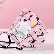 Load image into Gallery viewer, 4pc Children Facemask + 8pc Filters Cartoon Kids Maske Face Cover