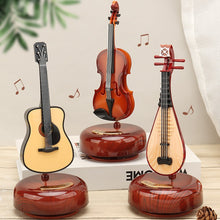 Load image into Gallery viewer, Rotating Music Box Guitar Violin Octave Box Birthday Gift Girls Holiday Gift Living Room Creative Ornaments
