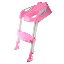 Load image into Gallery viewer, Folding Baby Potty Training Chair with Adjustable Ladder
