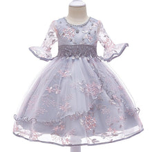 Load image into Gallery viewer, Children clothing Baby Girls Flower Tutu Dress Party Formal Princess Dress Children's kids clothes