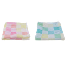 Load image into Gallery viewer, Sale 28*28cm Square Towels Cotton gauze Plaid Towel Kids Bibs Daily Use Hand Face Towels for Kids