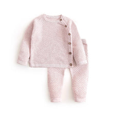 Load image into Gallery viewer, Infant Baby Sweater Suit 2021 Autumn Winter Girl Knitting Sweater Set Warm Baby Boy Clothing 2pcs Newborn Baby Clothes 0-3 Years