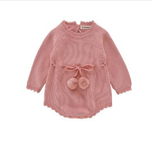 Load image into Gallery viewer, Autumn Baby Knitted Rompers Sweater Baby Girl Long-sleeve Knitted Overalls Infant Girl Princess Cotton Clothes Baby Girl Romper