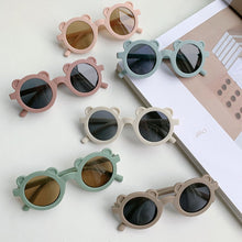 Load image into Gallery viewer, New Kids Sunglasses Cartoon Bear Shape Girls Boy Children Sun Glasses Round Street Beat Eyeglasses Cute Baby Shades Eyewears UV