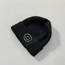Load image into Gallery viewer, Baby Hat Solid Color Boy Girl Cartoon Smile Embroidery Winter Kids Knitted Hats Children  Warm Beanies Child Caps For Babies