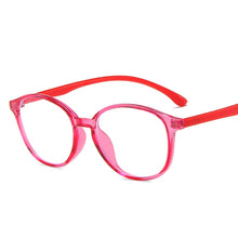 Load image into Gallery viewer, new children anti-blue light flat mirror baby retro frame baby round frame TR90 jelly colored glasses