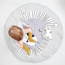 Load image into Gallery viewer, 90CM Kids Play Game Mats Round Carpet Rugs Mat Cotton Swan Crawling Blanket Floor Carpet Toys Room Decoration INS Baby Gifts