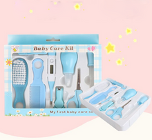Load image into Gallery viewer, 8pcs/Set Newborn Baby Care Set Kids Nail Hair Health Care Grooming Brush Infant Nursery Cleaning Kit Healthcare Accessories