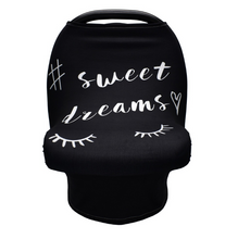 Load image into Gallery viewer, Multifunction Stretchy Baby Car Seat Cover Nursing Cover Breastfeeding Cover Shopping Cart Grocery Trolley Covers Carseat Canopy