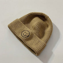Load image into Gallery viewer, Baby Hat Solid Color Boy Girl Cartoon Smile Embroidery Winter Kids Knitted Hats Children  Warm Beanies Child Caps For Babies