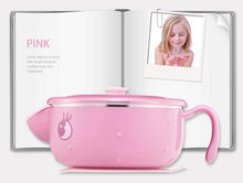 Load image into Gallery viewer, VALUEDER Best Feeding Bowl with Suction Base Stianless Steel 300ml Non-spill Insulated and Sealed Baby Bowl for Kids