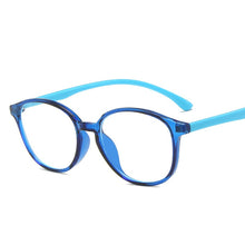Load image into Gallery viewer, new children anti-blue light flat mirror baby retro frame baby round frame TR90 jelly colored glasses