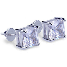 Load image into Gallery viewer, Hip Hop Bling Stud Earrings Gold/Silver Color Iced Out Micro Pave 8mm CZ Stone Lab D Earrings