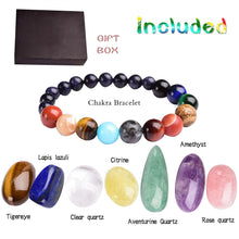 Load image into Gallery viewer, 8pcs Natural crystal original stone seven Chakra Healing Stone Mineral specimen collection gift box