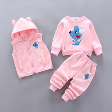 Load image into Gallery viewer, Fashion Baby Boys Clothes Autumn Winter Warm Baby Girl Clothes Kids Sport Suit Outfits Newborn Baby Clothes Infant Clothing Sets