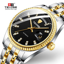 Load image into Gallery viewer, Tevise Men Luxury Golden Automatic Mechanical Watch Men Stainless steel Date Business Wristwatch Relogio Masculino