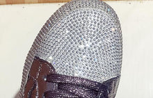 Load image into Gallery viewer, Sneakers Women Flats Golden Silver Shoes Rhinestone Bling Casual Shoes Korean Luxury Creepers Superstar Shoes Streetwear