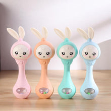 Load image into Gallery viewer, Musical Flashing Baby Rattles Infant Bells Juguetes Rabbit Hand Bells Rattles Newborn Baby Toy Early Educational Baby Toys 0-12M