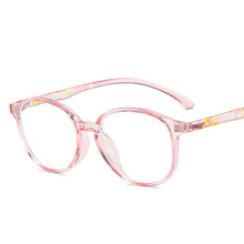 Load image into Gallery viewer, new children anti-blue light flat mirror baby retro frame baby round frame TR90 jelly colored glasses
