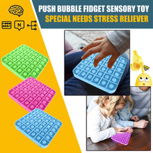 Load image into Gallery viewer, Push Pops Bubble Sensory Toy Autism Needs Squishy Stress Reliever Toys Adult Kid Funny Anti-stress Pops It Fidget Reliver Stress