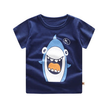 Load image into Gallery viewer, Baby Boys Clothing Sets Baseball Uniform 2pcs/Set  Baby Girls Clothes Cartoon Blue Whale Short Sleeve Infant Cotton Underwear