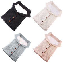Load image into Gallery viewer, Baby Sleeping Bag Envelope Winter Kids Sleepsack Footmuff For Stroller Knitted Sleep Sack Newborn Swaddle Knit Wool Slaapzak